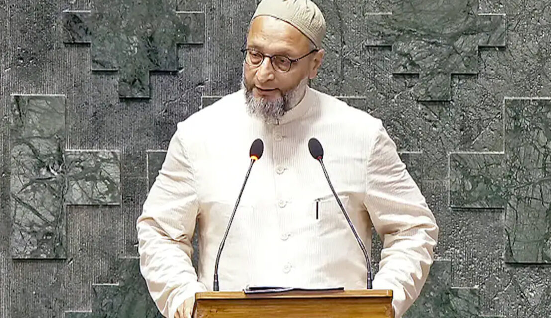 'Jai Bhim, Jai Meem, Jai Telangana, Jai Palestine, Allah-u-Akbar': Owaisi Concludes Oath In Lok Sabha With These Phrases