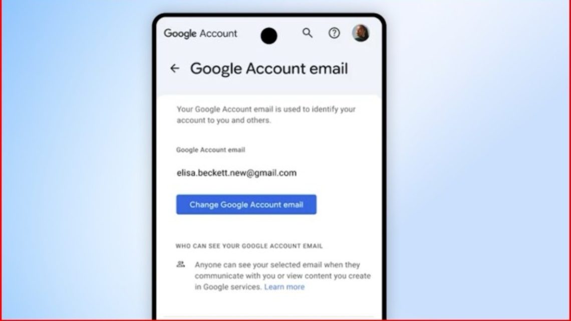 how to change gmail id