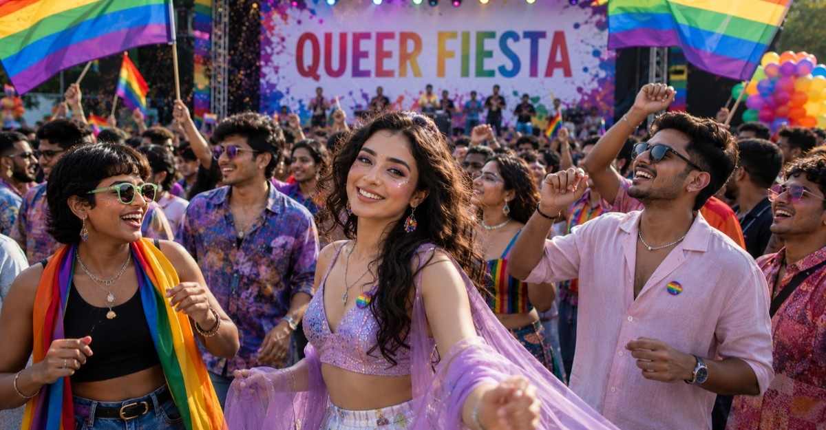 Queer Fiesta 2026 in Hyderabad is a major community Pride celebration hosted by the Mobbera Foundation in collaboration with Communitie. The festival takes place on June 28th, 2026.